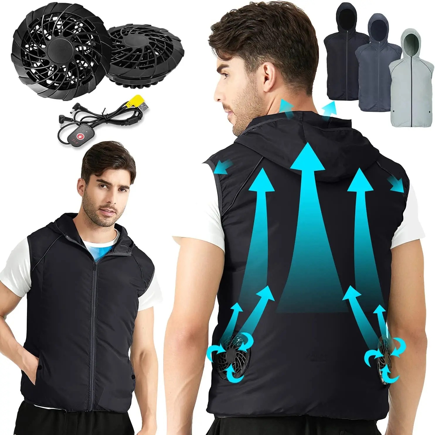 Outdoor Sport Jacket Men - Летняя спортивная ветровка-жилет унисекс для путешествий,