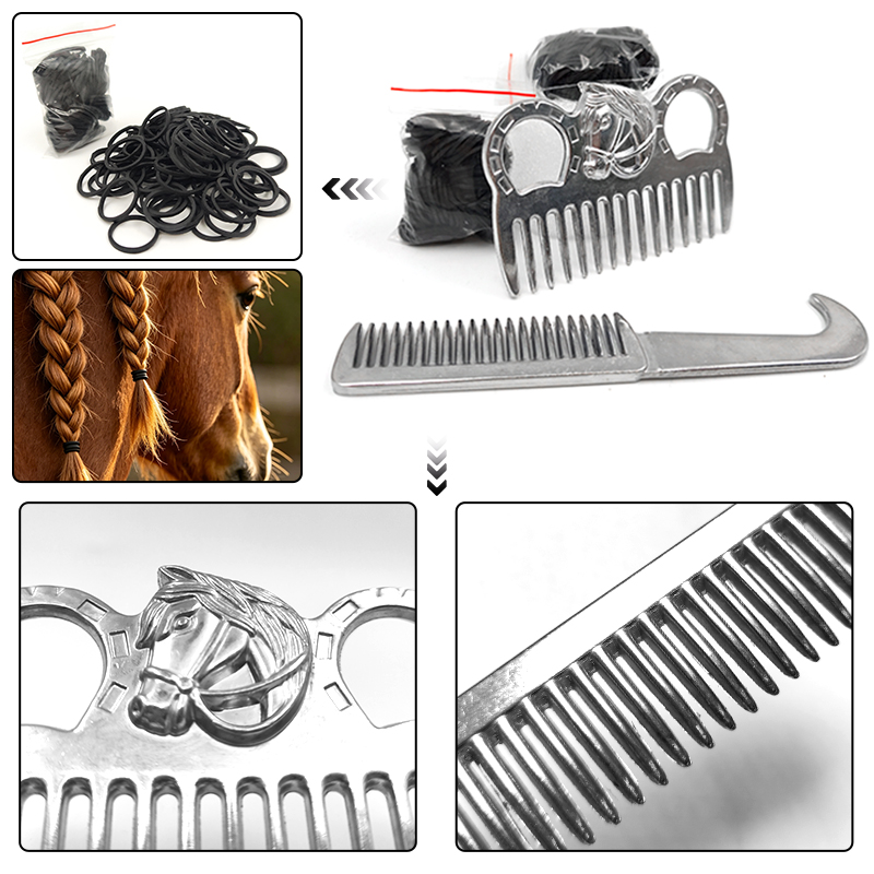 Набор для ухода за гривой и хв – обзор и цена Grooming Kit Horse
