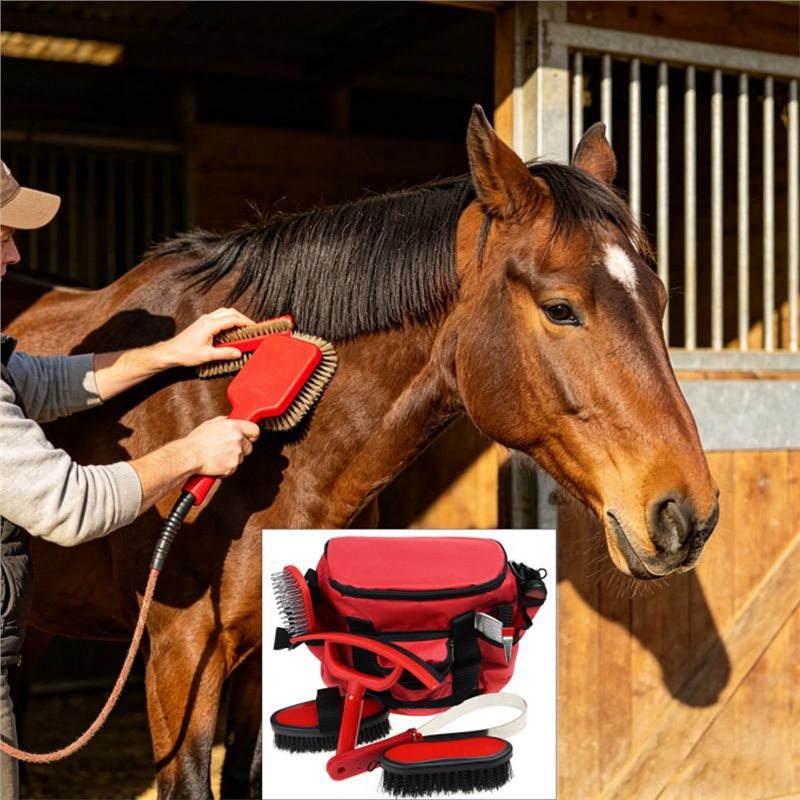 Снижение цен! Набор для ухода  – обзор и цена Grooming Kit Horse