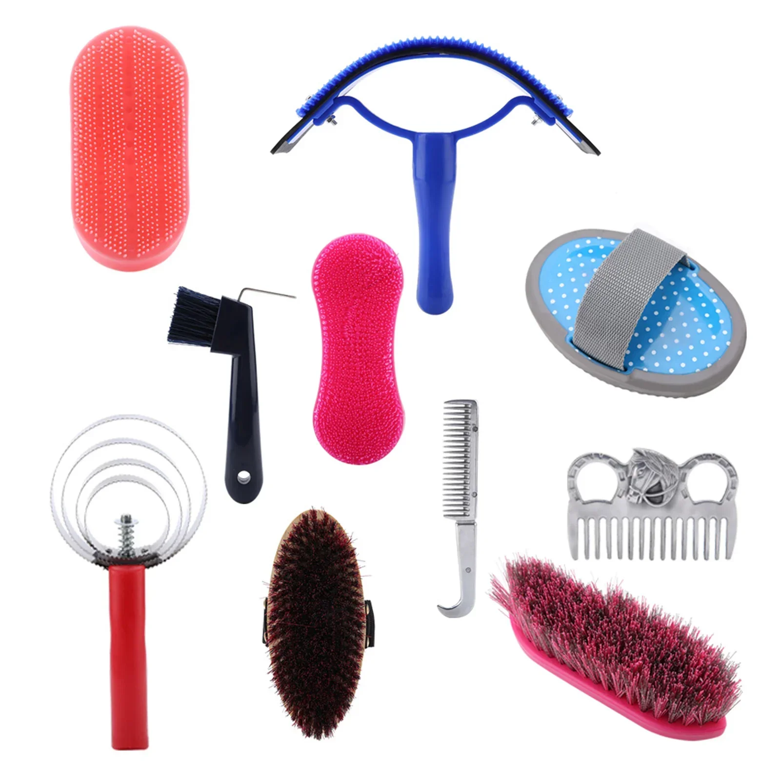10 шт., набор для ухода за лош – обзор и цена Grooming Kit Horse